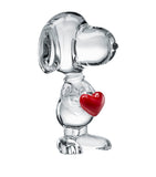 Baccarat Snoopy Heart crystal figurine, UK version