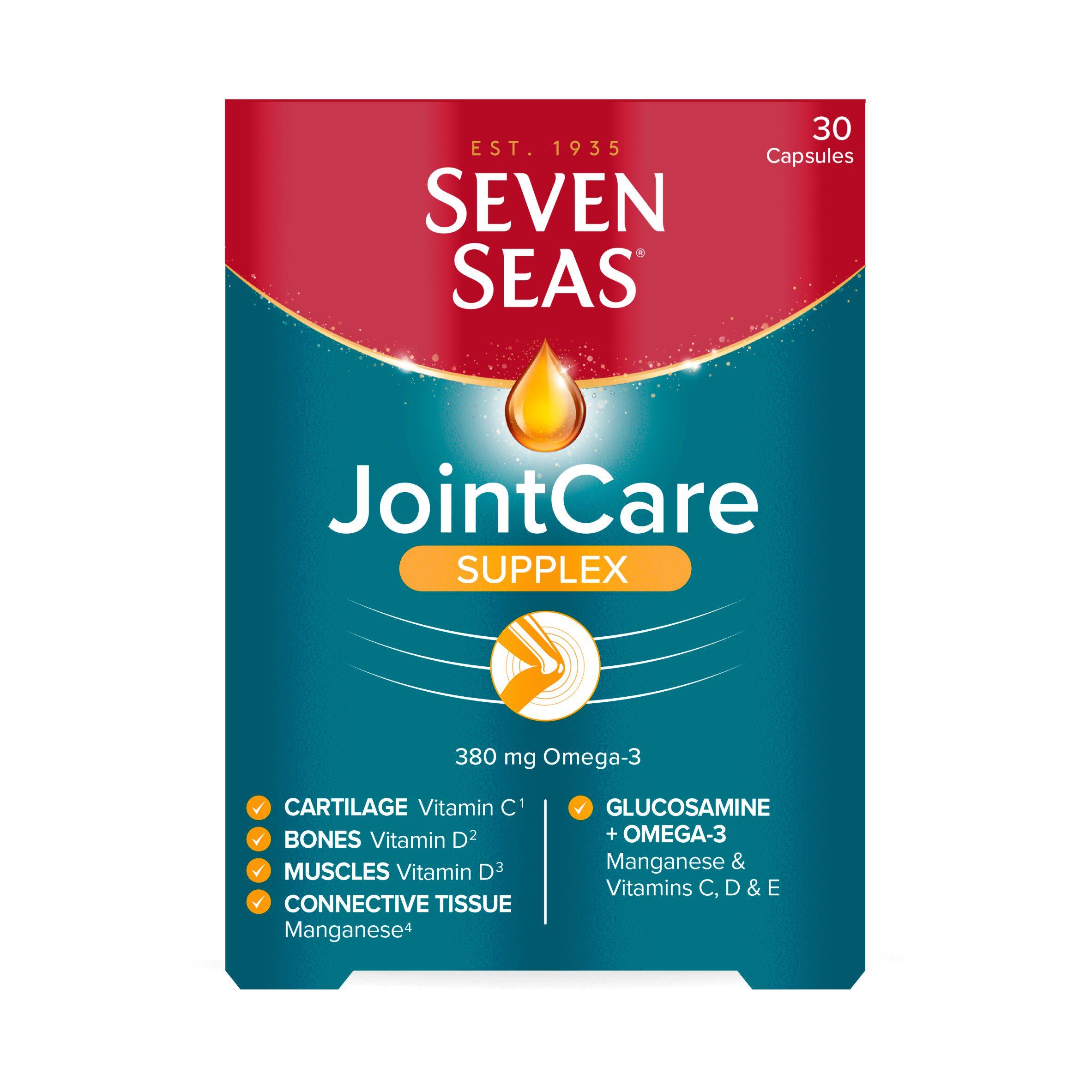 Seven Seas JointCare Supplex with Glucosamine & Omega-3 30 Capsules bone & joint care Boots   