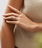 Boodles platinum diamond petal wedding ring, imported from the UK