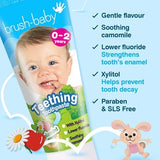 Brush Baby Teething Toothpaste 50ml Applemint flavour, imported from the UK