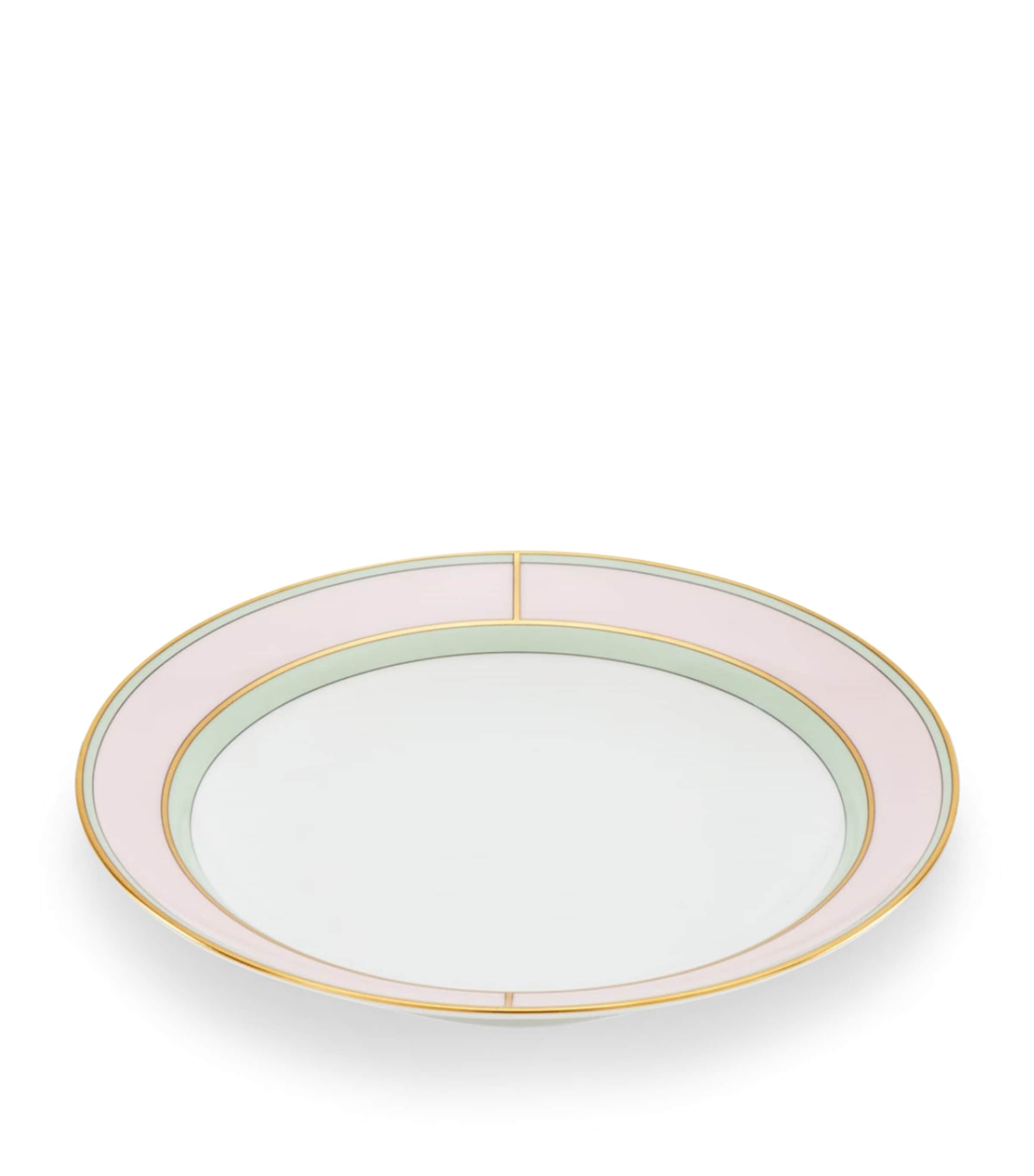 GINORI 1735 porcelain Colonna Diva Rosa soup plate 24cm, UK version