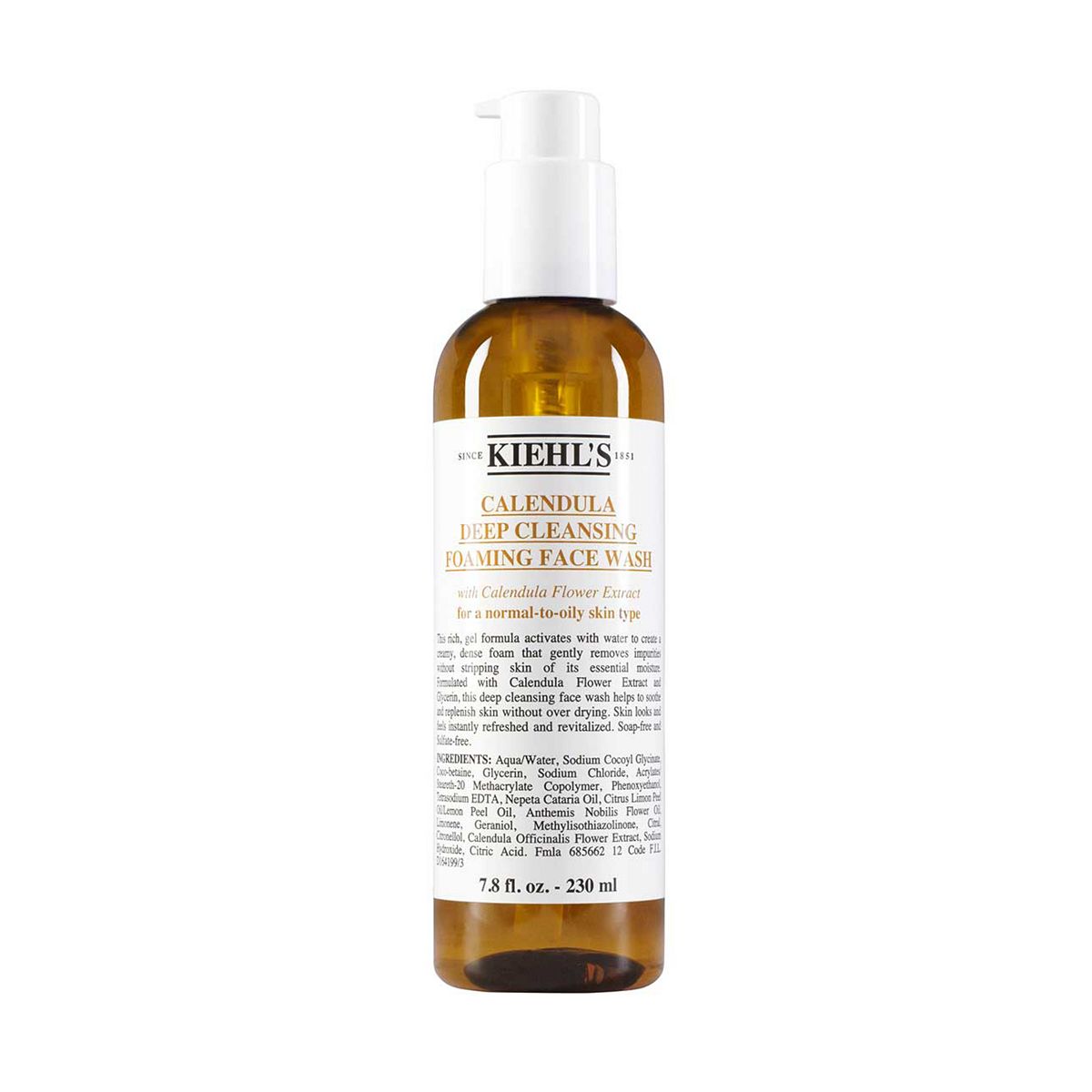 Kiehl's Calendula Deep Cleansing Foaming Face Wash 230ml GOODS Boots   