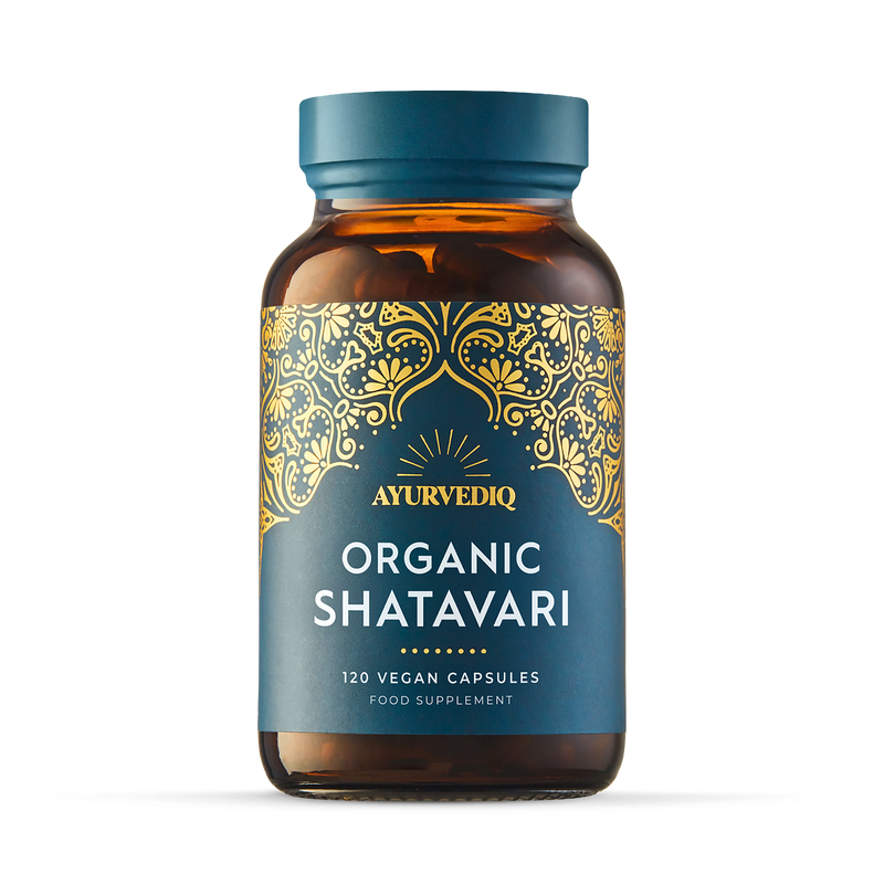 Ayurvediq organic shatavari capsules 120 caps, imported from the UK