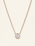 Cartier d'Amour small rose-gold diamond necklace, UK version