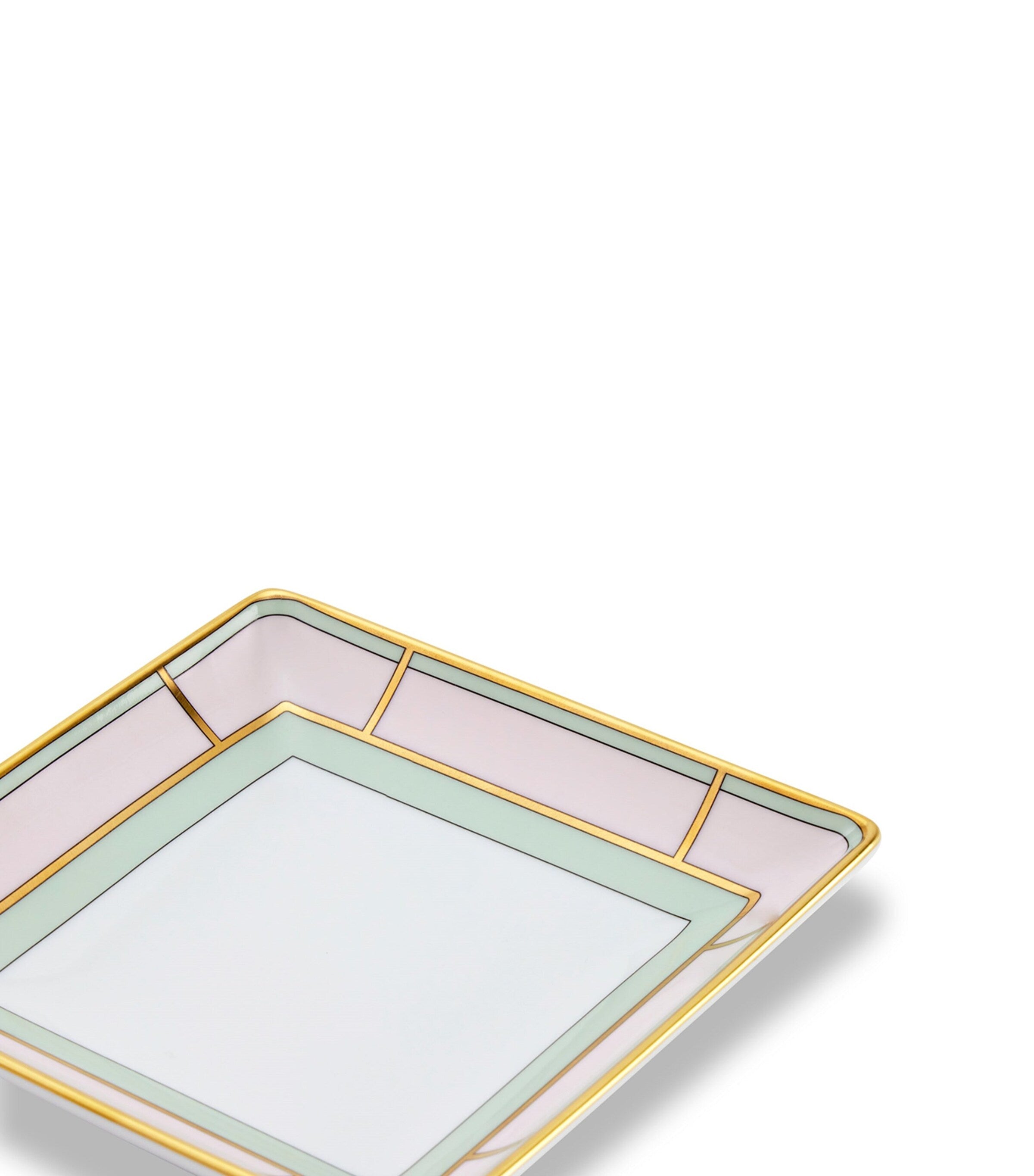 GINORI 1735 porcelain Colonna Diva Square change tray 13.5cm, UK version