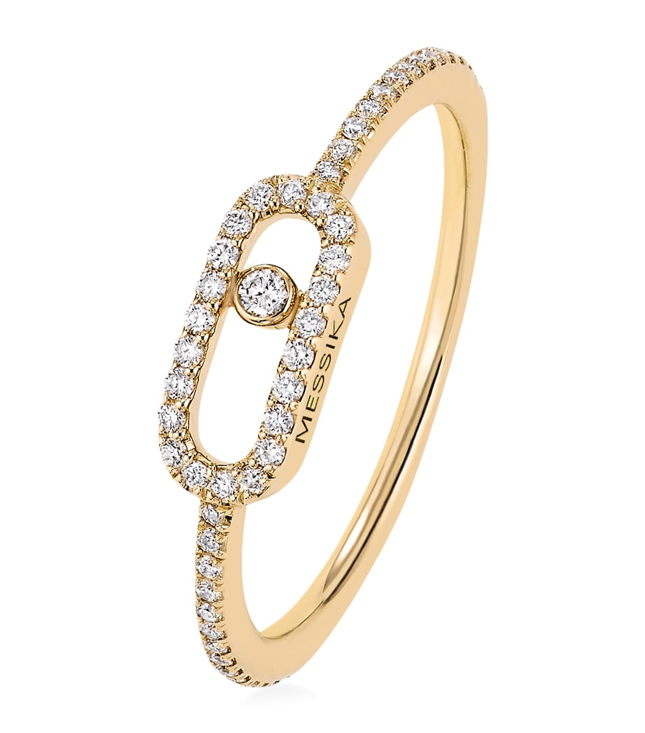 Messika Move Uno yellow gold and diamond ring 0.17ct - British product