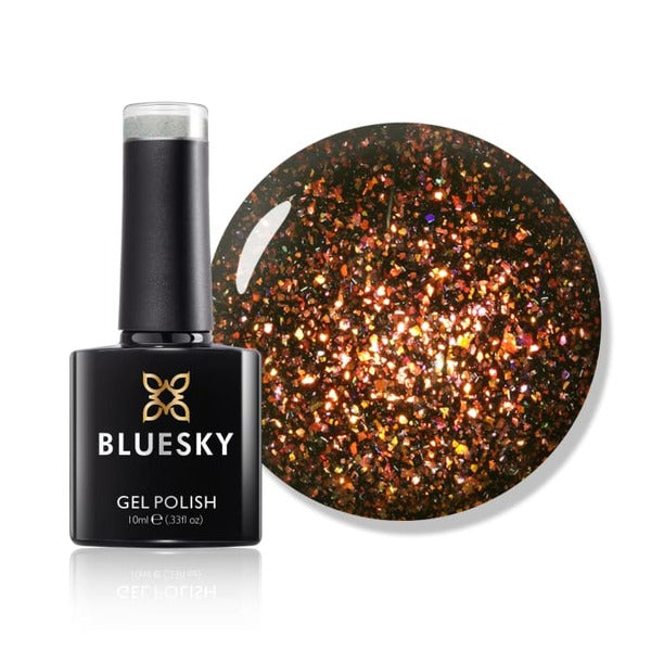 Bluesky gel polish A Falling Star glitter - British product