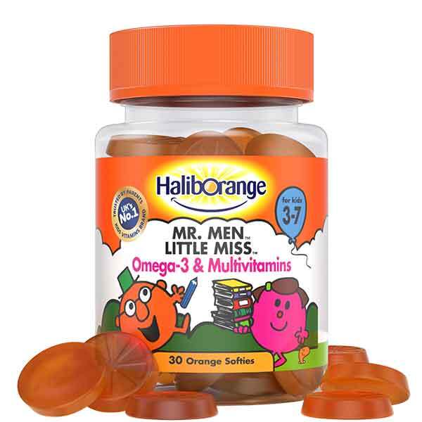 DNR Haliborange Mr Men Little Miss Omega-3 Multivitamin 30s GOODS Superdrug   