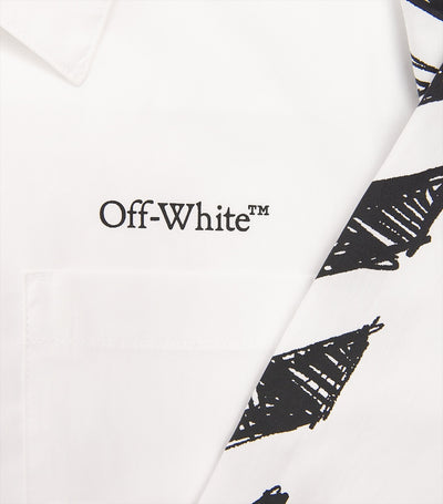 Chemise à manches longues en coton Harrods Off-White Kids Cotton Diagonal Sketch (4-12+ ans) - Acheter en ligne chez McGrocer