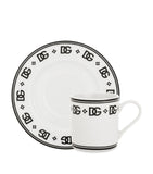 Dolce&Gabbana DG Logo porcelain coffee cup and saucer set - British product