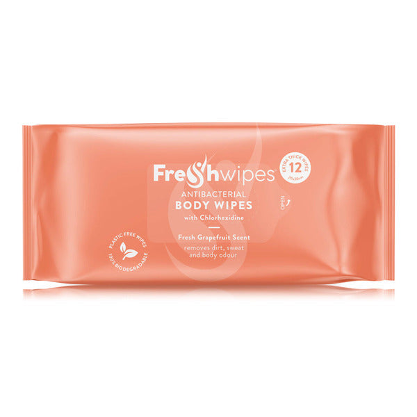 Freshwipes Body Wipes - Grapefruit 12 Wipes GOODS Superdrug   