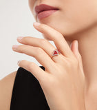 Bvlgari Divas' Dream ring with diamonds and carnelian - British product