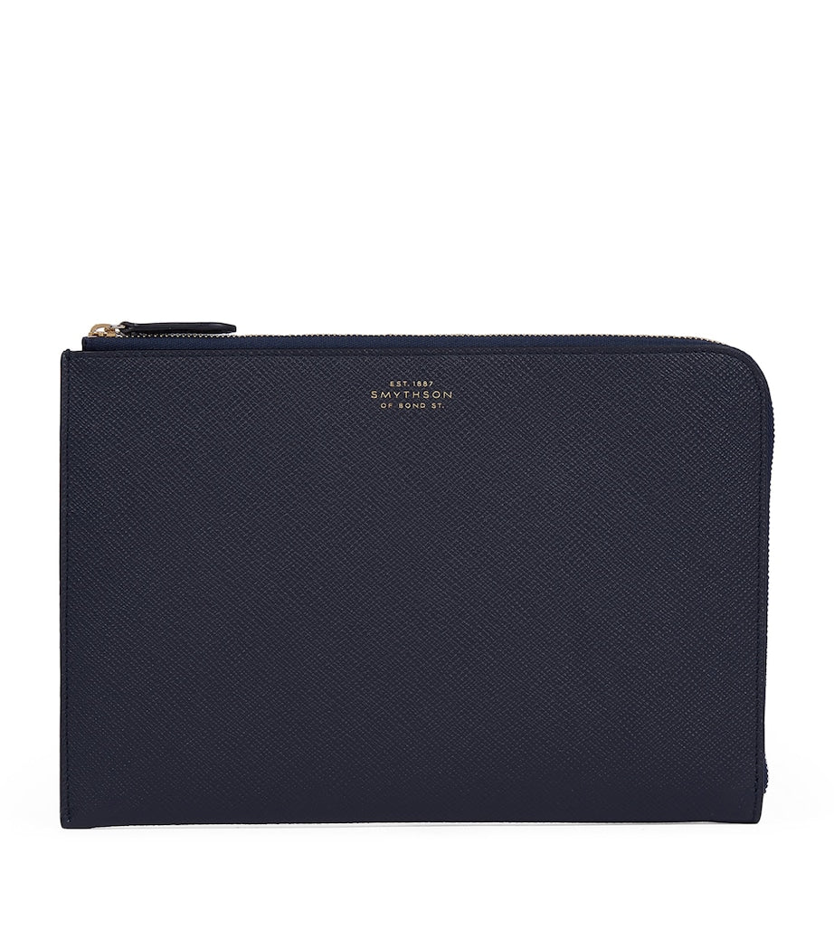 Smythson Panama Leather Slim Pouch, UK version
