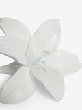 White lily flower ornament, 10cm resin sculpture (British brand)