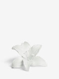 White lily flower ornament, 10cm resin sculpture (British brand)