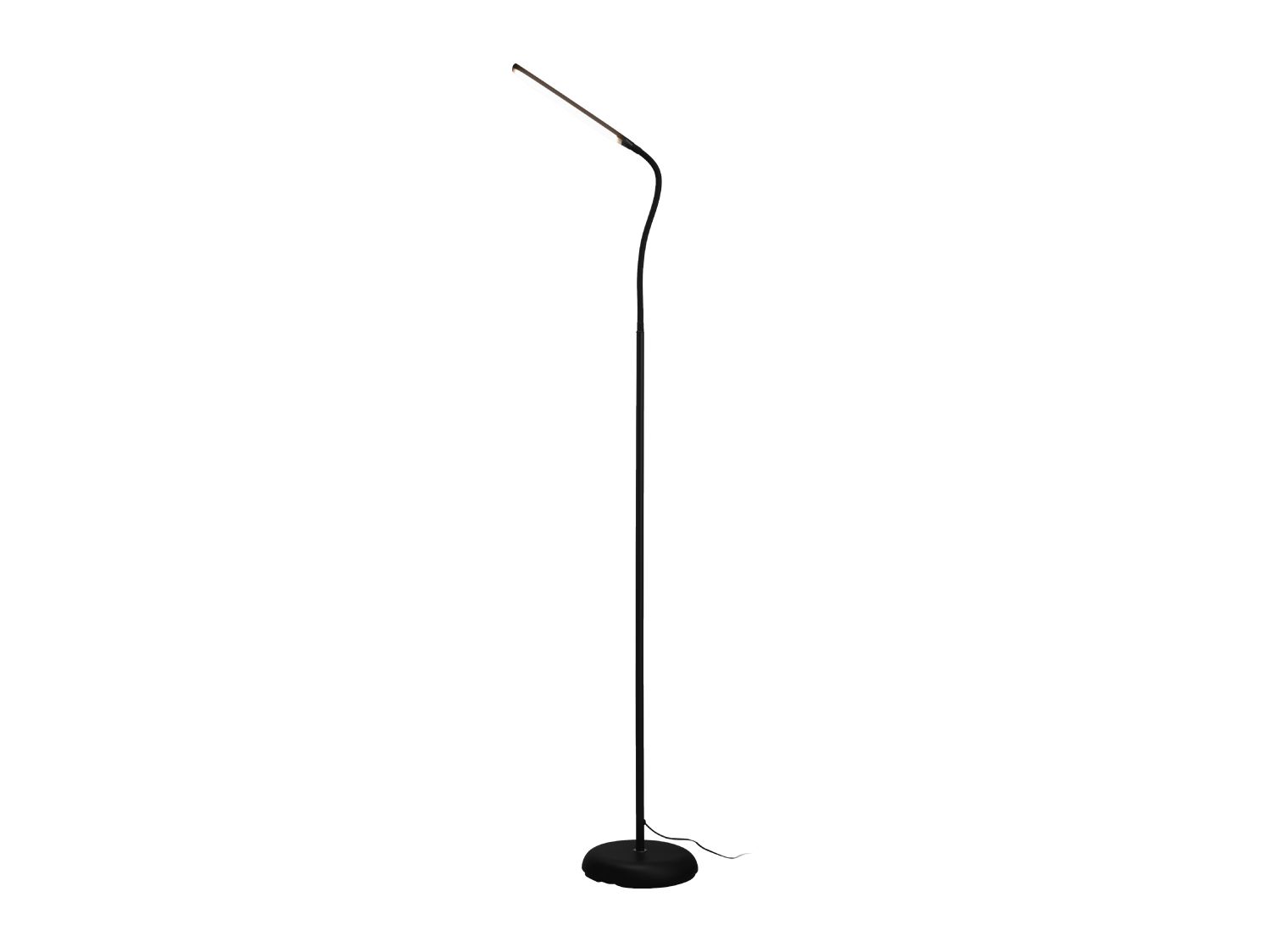 LED floor lamp with gooseneck and touch dimmer, imported from the UK