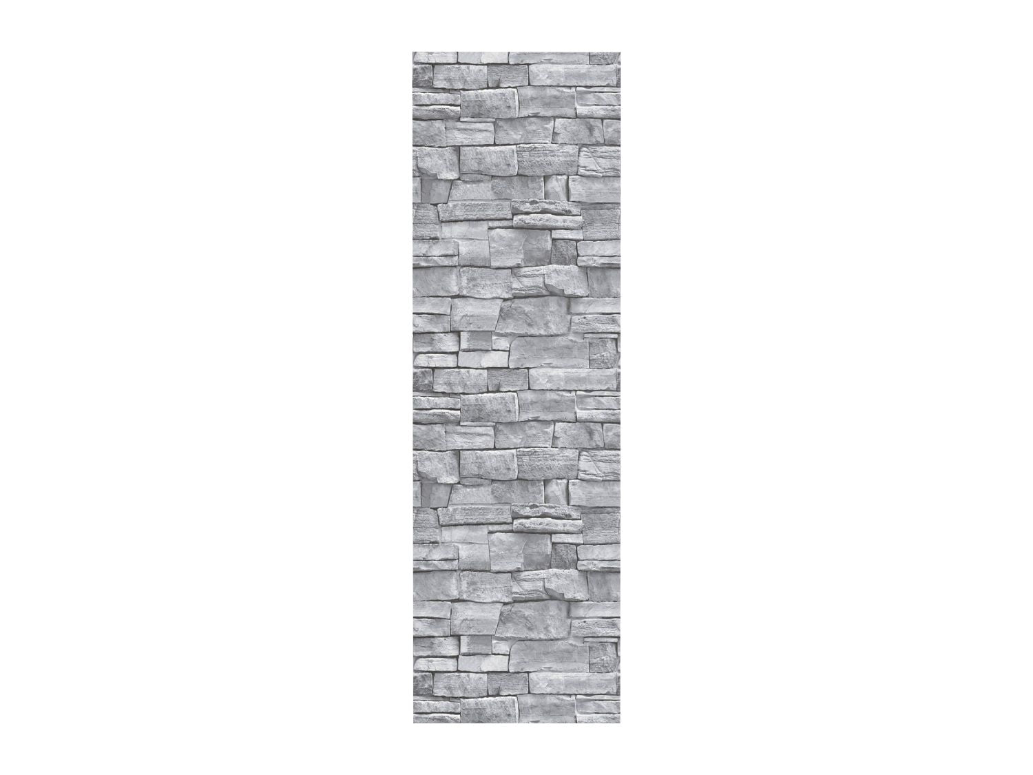 Grey stacked stone self-adhesive film 45cm x 10m, imported from the UK