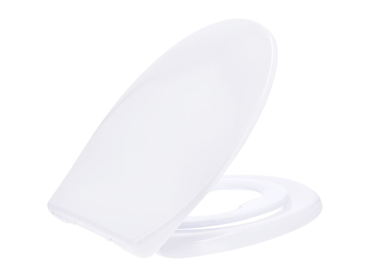 Family toilet seat with soft close and child seat (British brand)