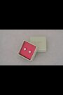 Ted Baker silver tone crystal stud earrings (British brand)