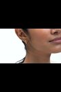 Ted Baker gold hoop earrings 1.3cm wide (British brand)