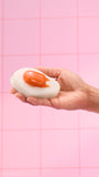 Lush Gudetama shower gummy with orange scent (British brand)