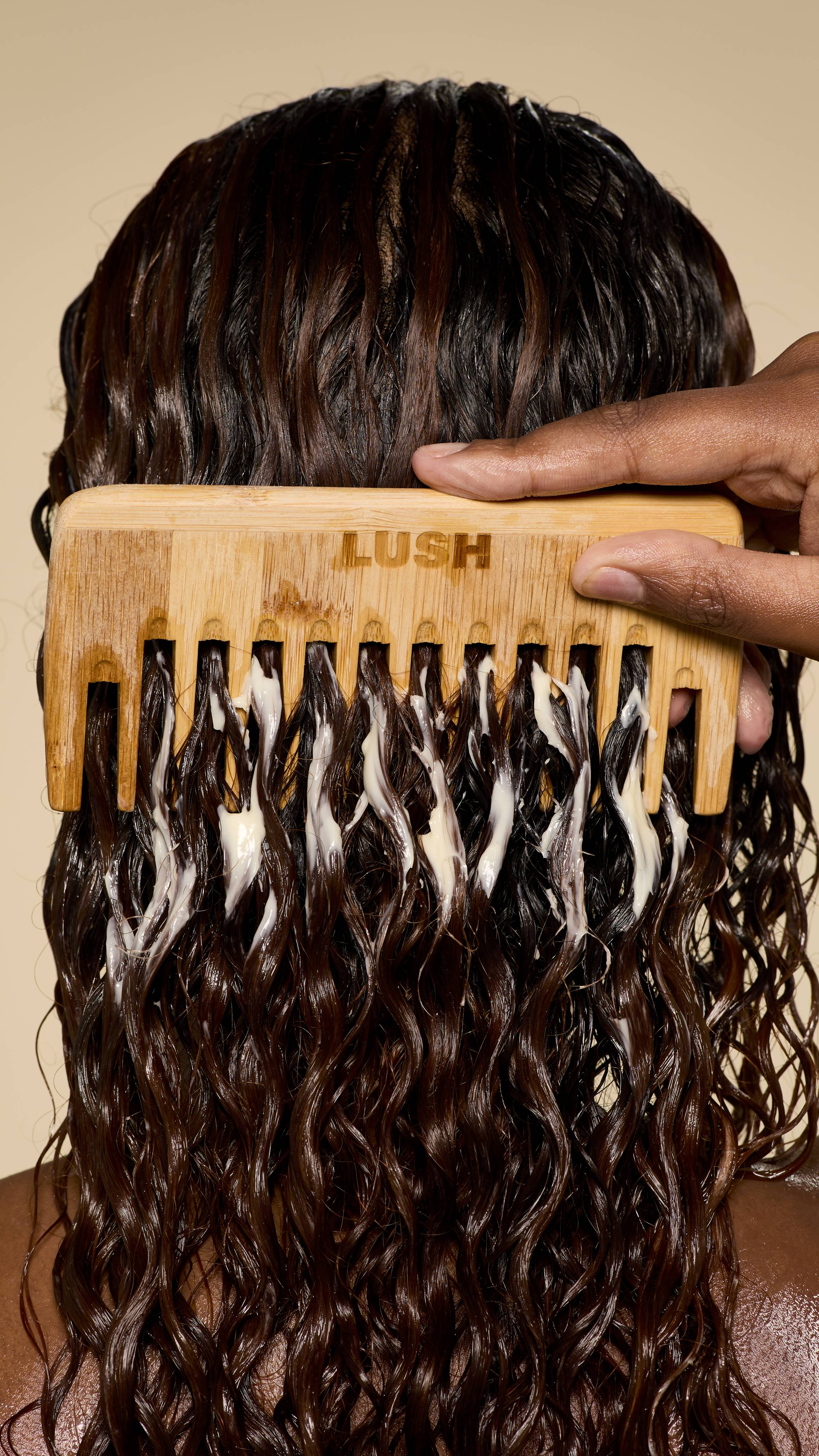 Lush Super Milk conditioner for long hair, UK version