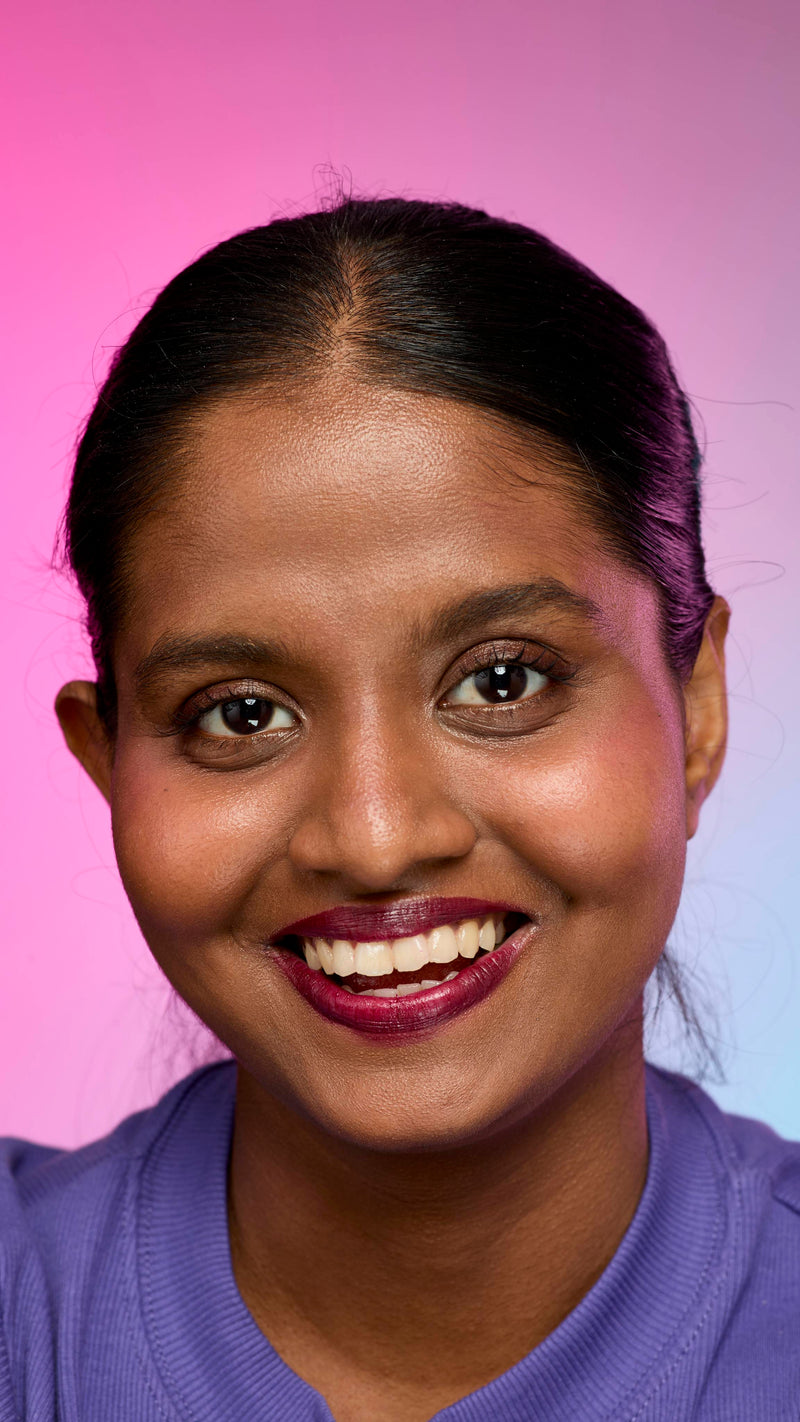 Lush Tartlet lip cream in a purple shade (British brand)
