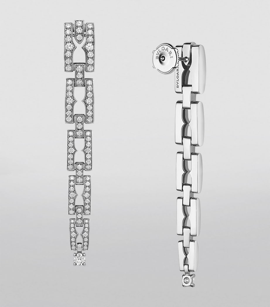 Bvlgari B.zero1 white gold diamond earrings - British product