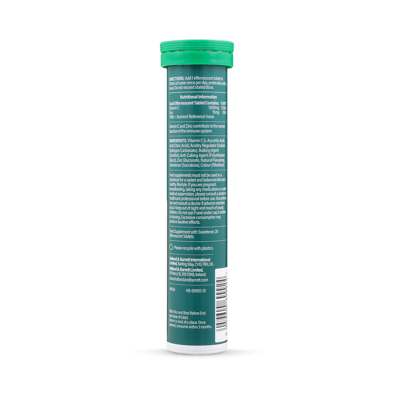 Holland & Barrett Vitamin C 20 tablets, UK version