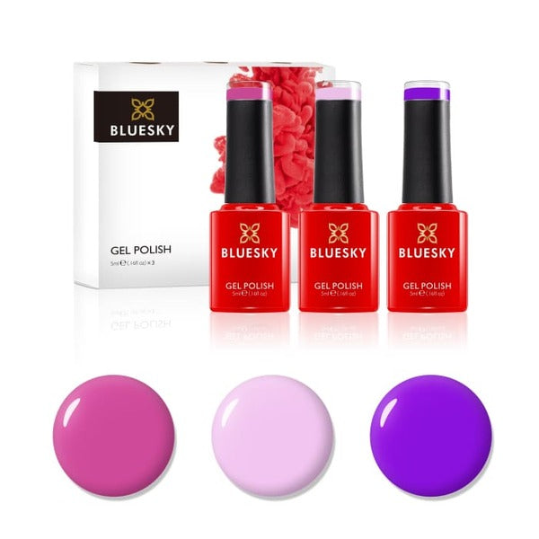 Bluesky Mini Trio Gel Polish Set 5ml Multi Coloured - British product