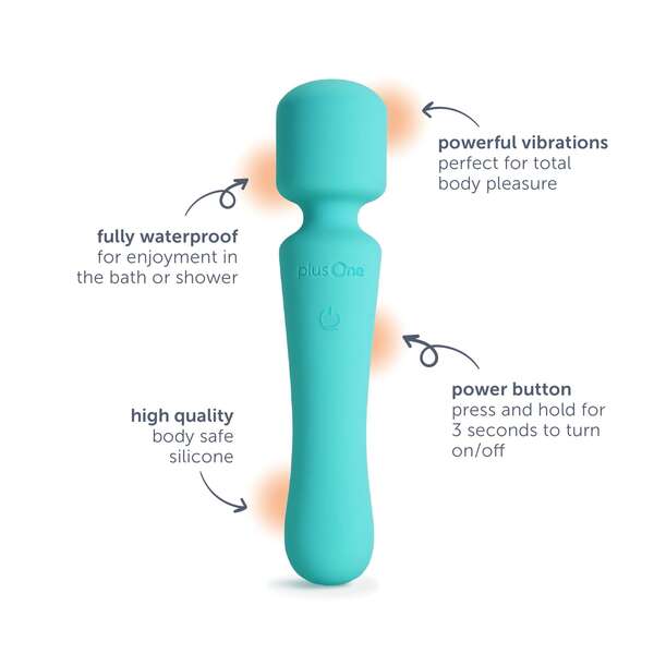 PlusOne Vibrating Wand personal massager - British product