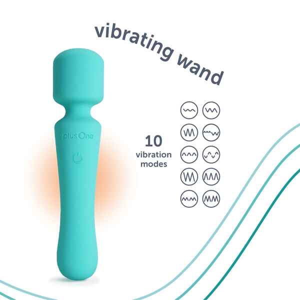 PlusOne Vibrating Wand personal massager - British product