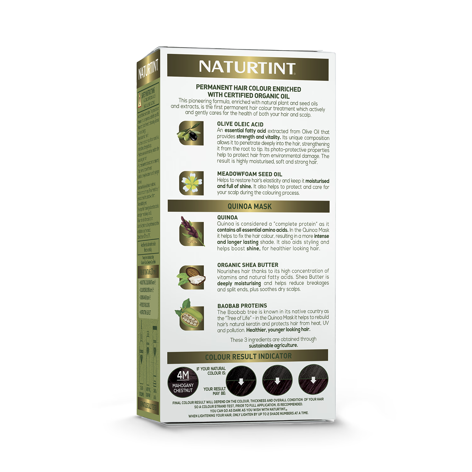 Naturtint permanent hair colour 4M Mahogany Chestnut (British brand)