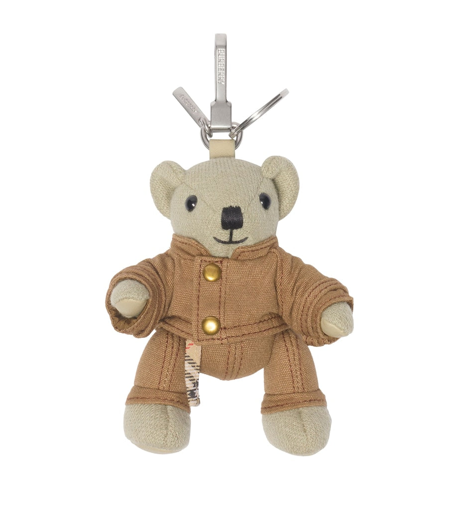 Burberry wool-cashmere mini bear charm for bags - British product