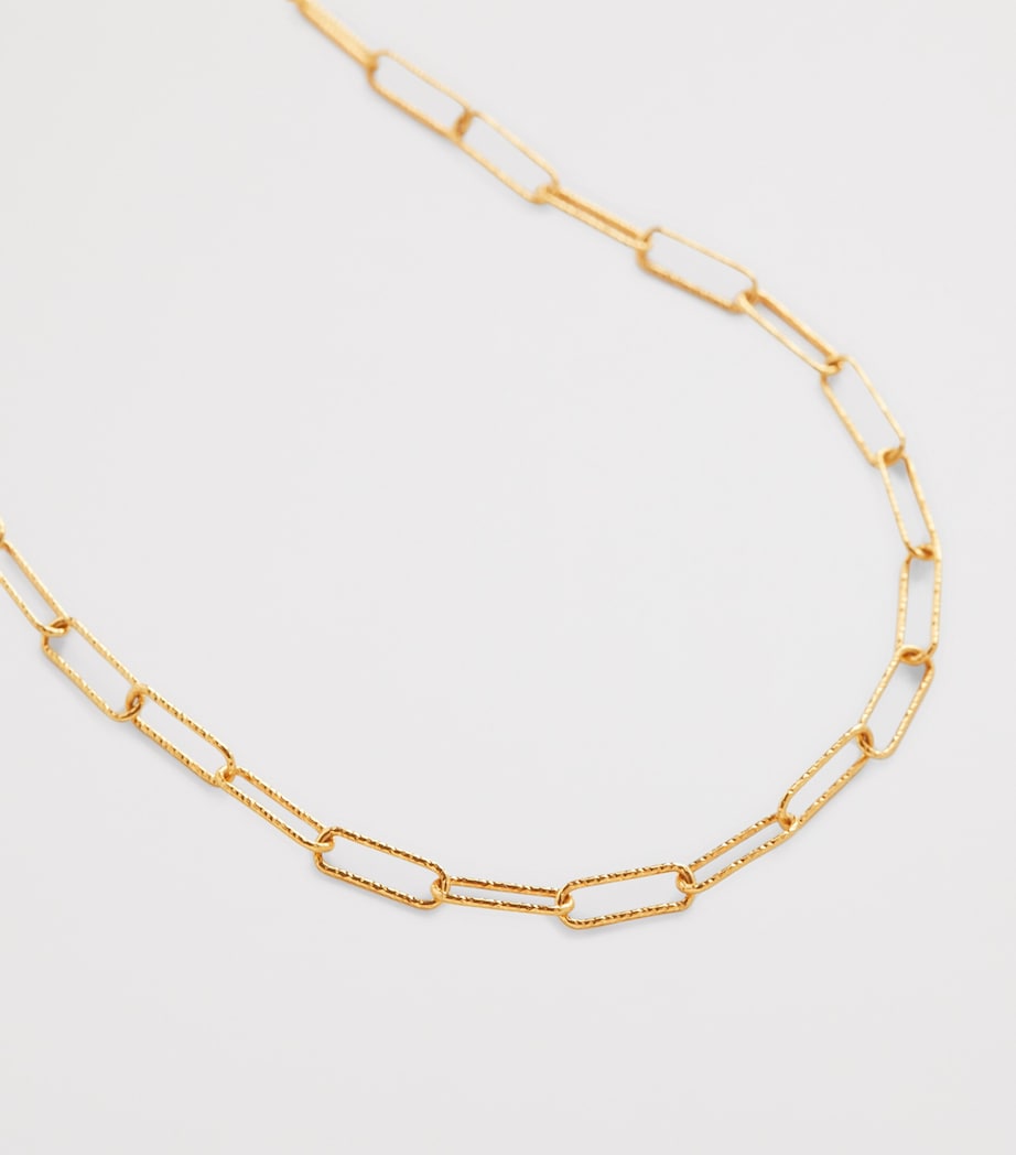 Monica Vinader Gold Vermeil Alta Necklace 46cm (British brand)