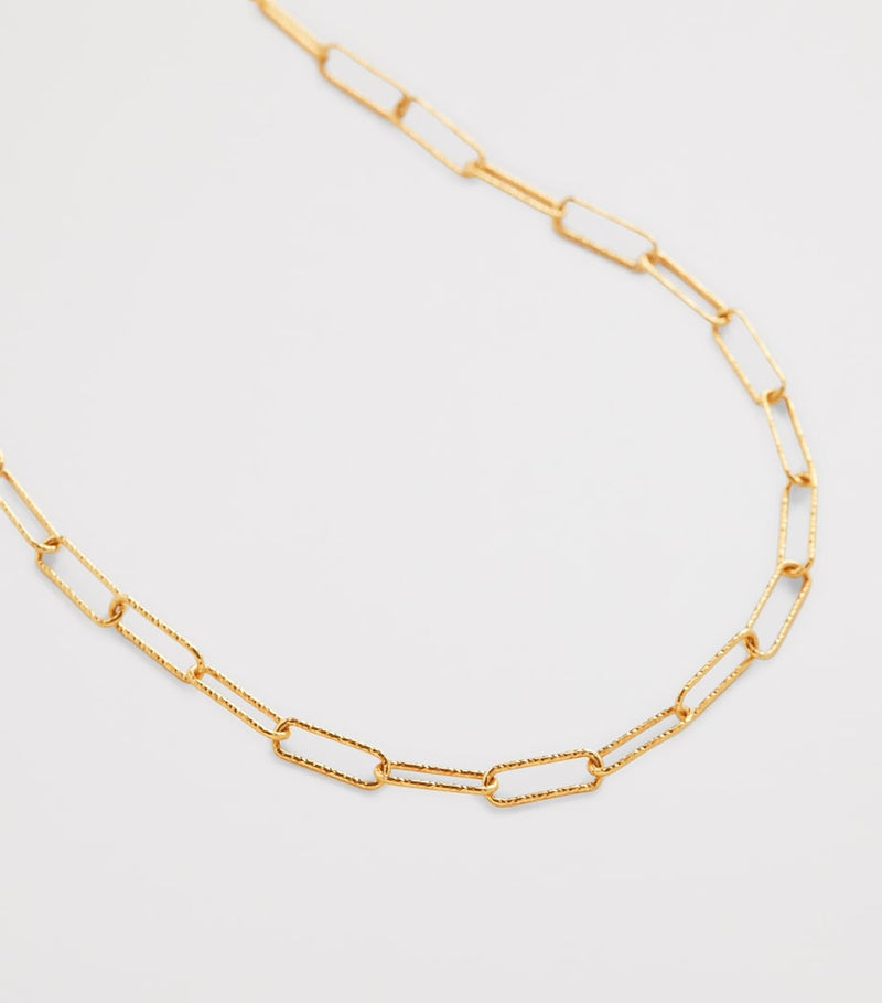 Monica Vinader Gold Vermeil Alta Necklace 46cm (British brand)