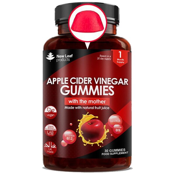 Apple Cider Vinegar, 30 Vegan Gummies + Vitamin B12 Folate GOODS Superdrug   