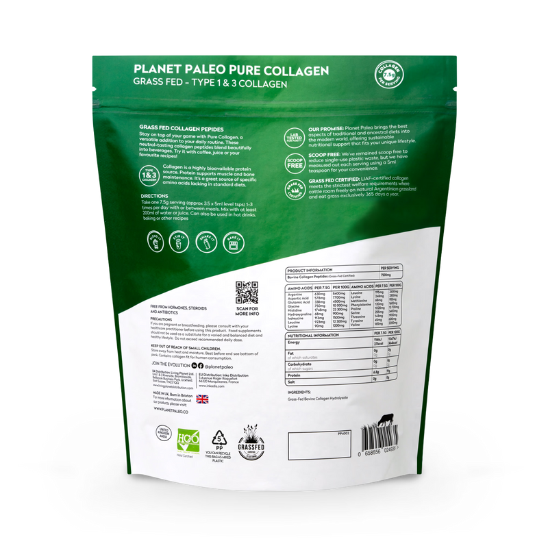 Planet Paleo Pure Collagen 450g, UK version