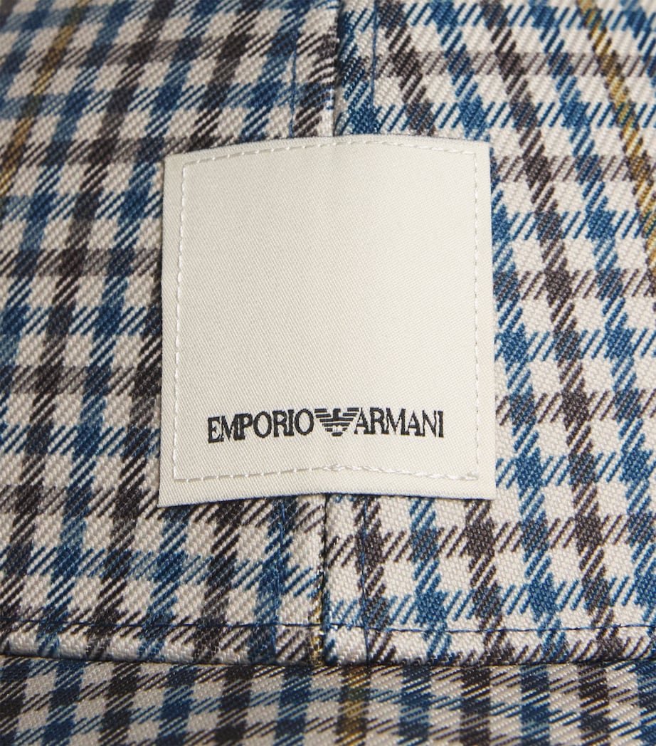 Emporio Armani houndstooth baseball cap - British product