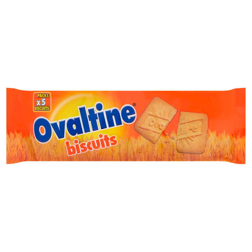 Ovaltine Malted Milk Biscuits 4 Snack Packs GOODS ASDA   