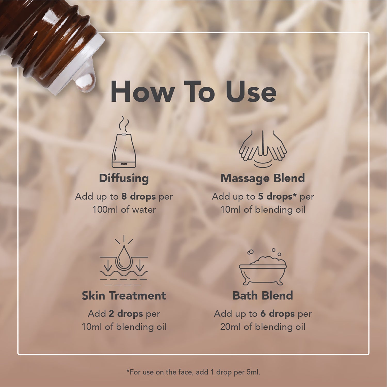Tisserand Vetiver Essential Oil Pure 9ml, imported from the UK