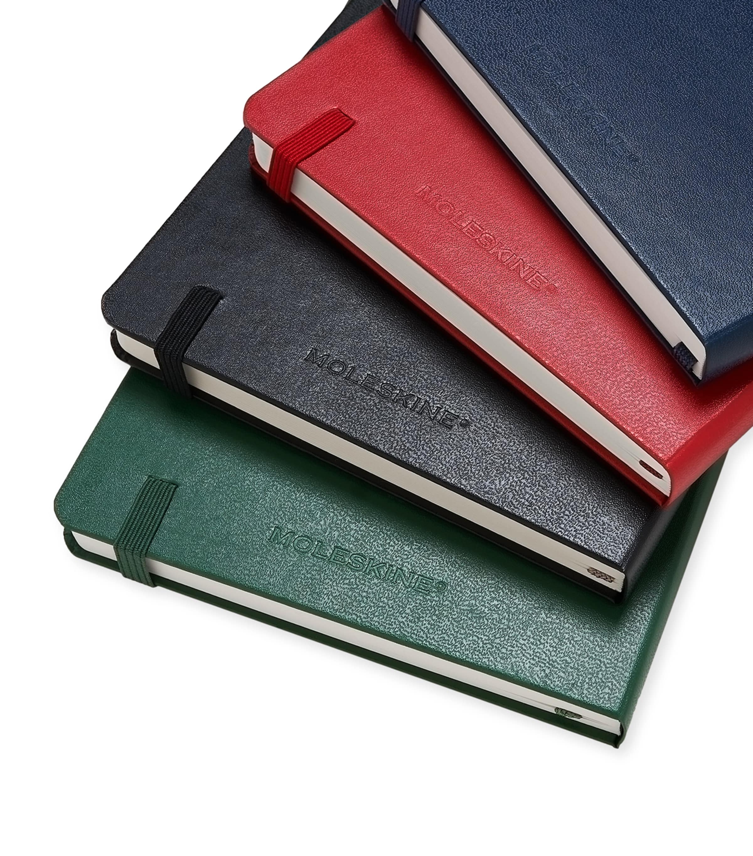 Moleskine multicolour notebook bundle with four notebooks, imported from the UK