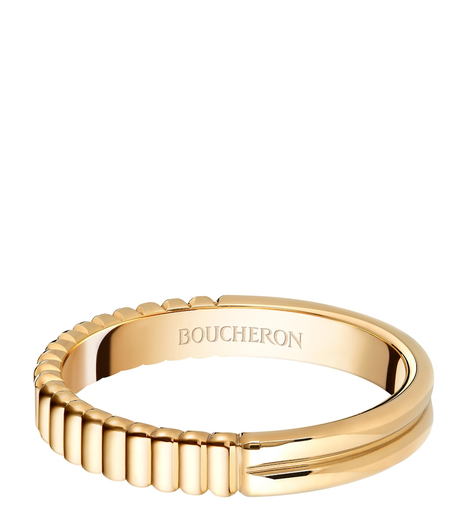 Boucheron Quatre Radiant Edition wedding band 18kt yellow gold, UK version