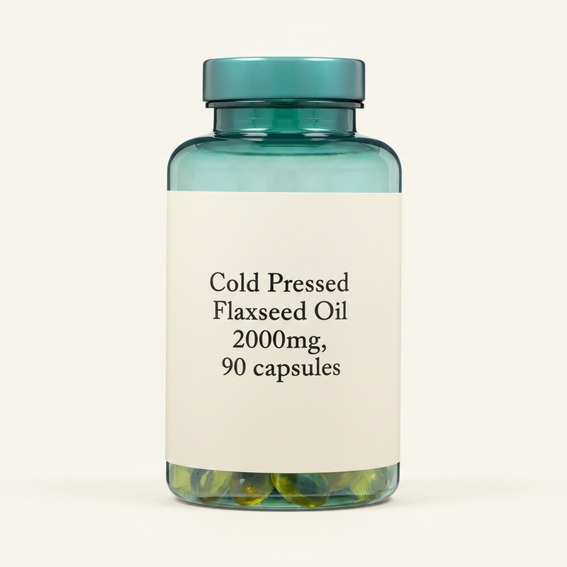 Holland & Barrett flaxseed oil 90 capsules, imported from the UK