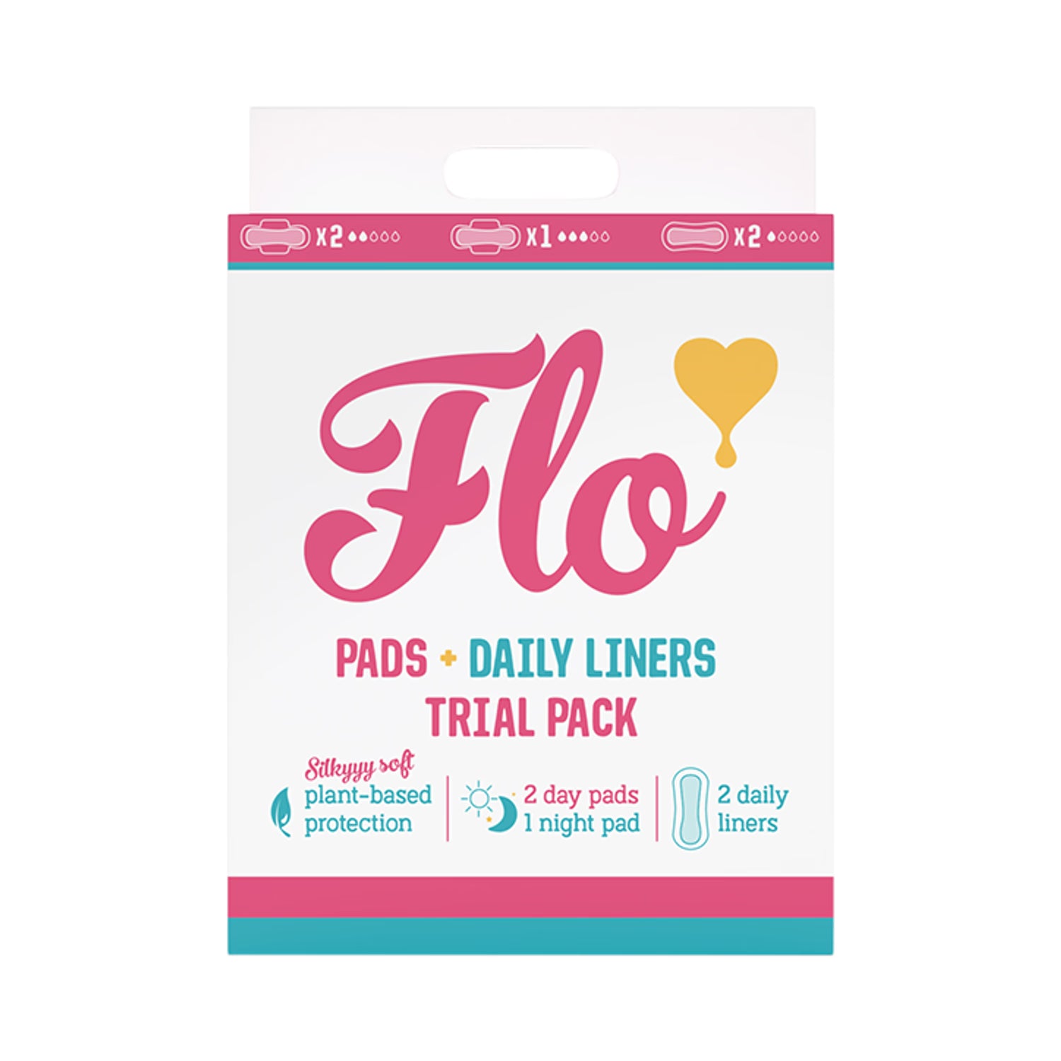 Flo bamboo sanitary pad to go pack - British product