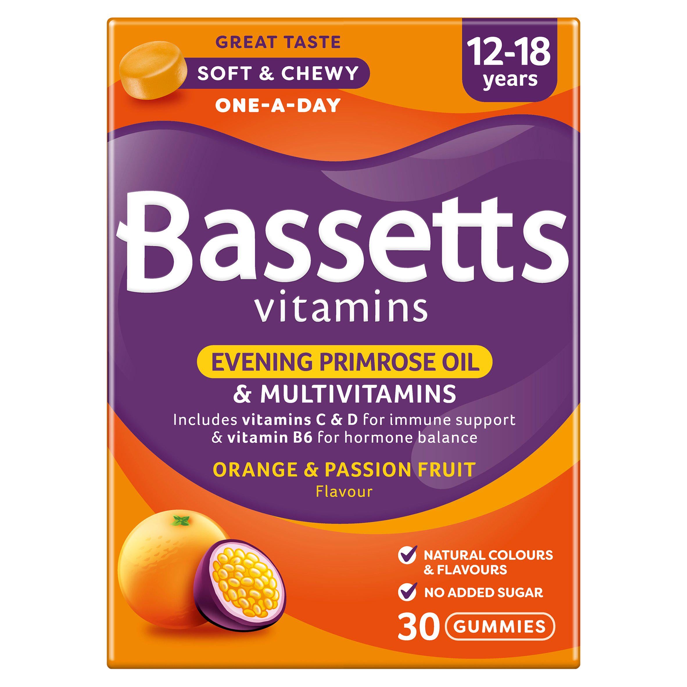 Bassetts Vitamins Evening Primrose Oil & Multivits 12-18 x30 GOODS Sainsburys   