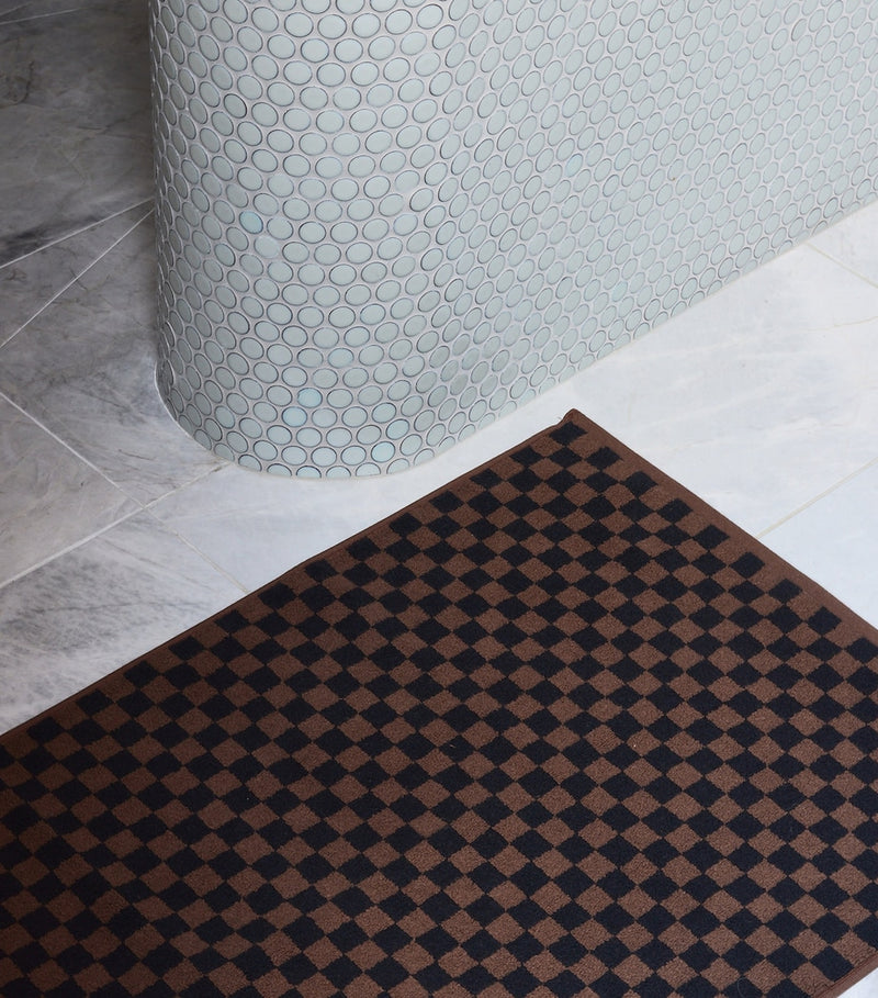 BAINA Check Beppu bath mat 50cm x 80cm - British product