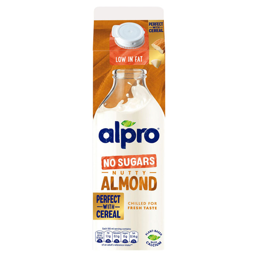 Alpro Almond No Sugars Chilled Drink GOODS ASDA   