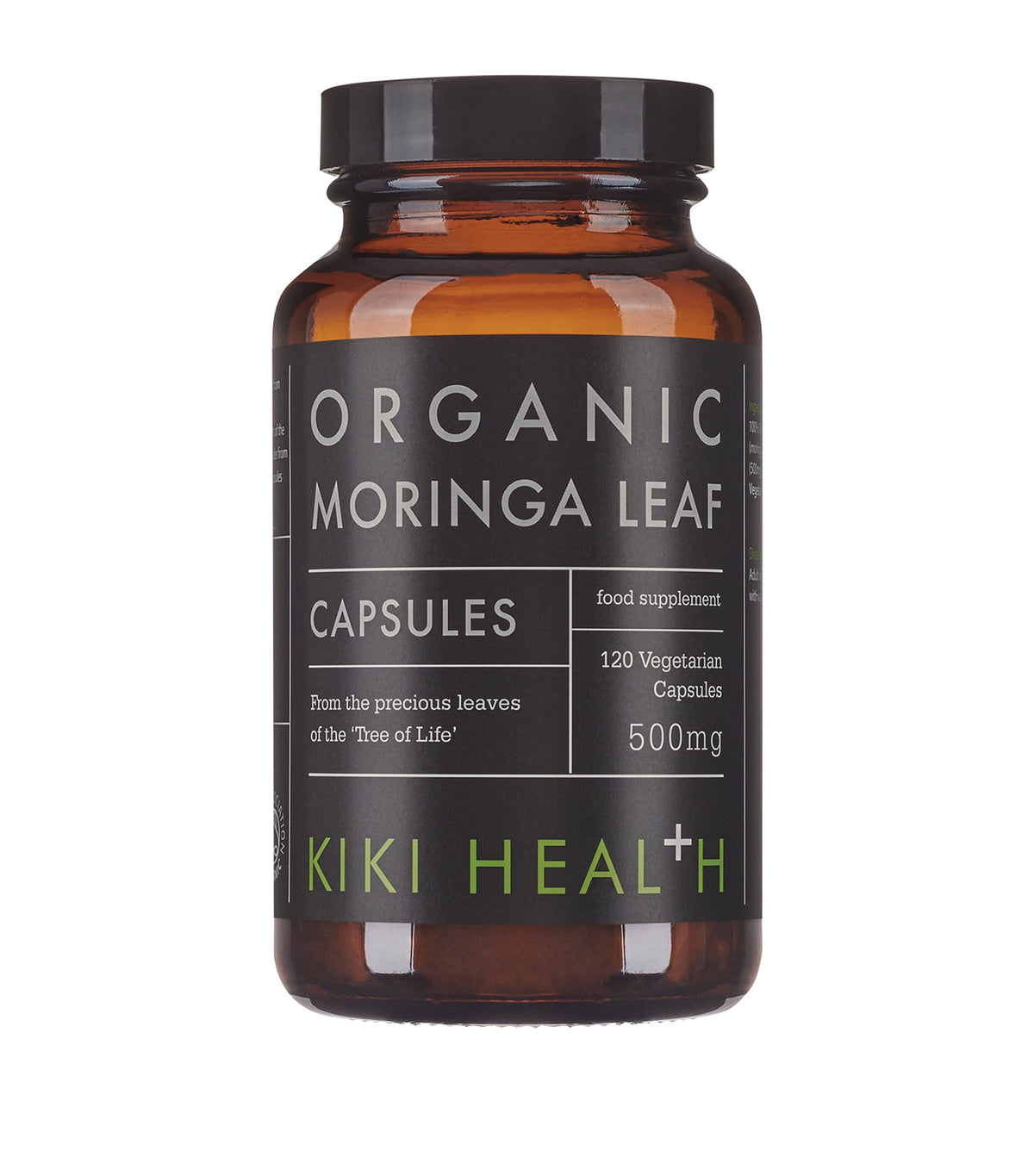 Kiki Heal+H Organic Moringa Leaf Capsules 120 capsules, UK version