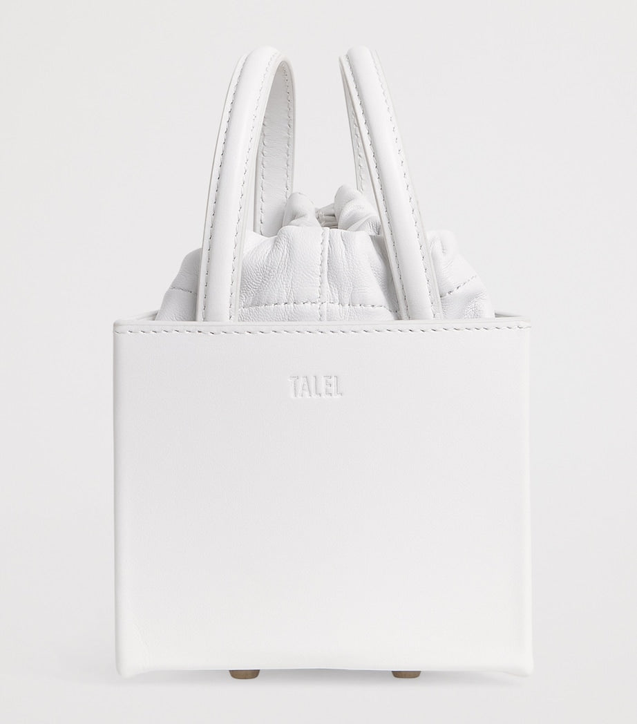 Talel small triangle leather handbag, imported from the UK